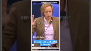 Frau von Storch vs SPDler 👍🏻 afd memes deutsch deutschland shorts politik ytshorts lustig [upl. by Erreip8]