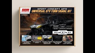 Sport Concept Mfg Self Canceling UTV Turn Signal Kit [upl. by Corotto]