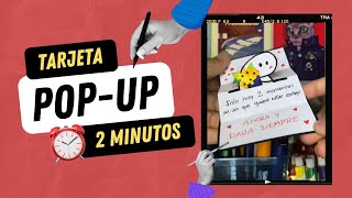 Tarjeta popup en 2 minutos ⏰ [upl. by Lustig]