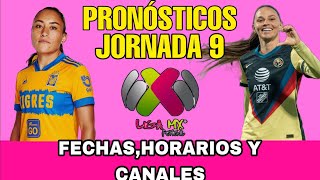 JORNADA 9 LIGA MX FEMENIL CLAUSURA 2024 FECHAS HORARIOS Y CANALES [upl. by Mariana]