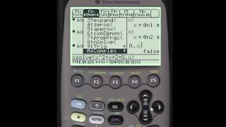 Solving Equations Using the TI 89 [upl. by Rehc]