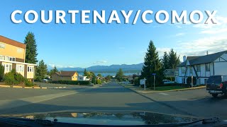 CourtenayComox Downtown Drive 4K  British Columbia Canada [upl. by Ewold]