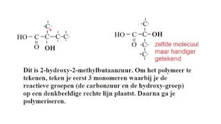 Polymeren 2 condensatiepolymeren tekenen met oefeningen [upl. by Ardnasyl]