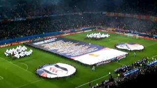 Europa League Anthem at Hamburg Final 2010 Fullham vs Atlético Madrid [upl. by Onairda]