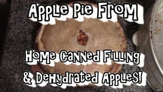 Apple Pie  From Home Canned Filling amp Dehydrated Apples [upl. by Solana365]