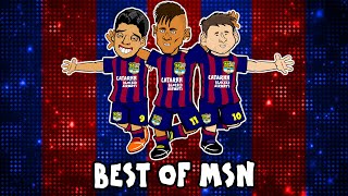 🔥THE BEST OF MSN🔥 Messi Suarez Neymar [upl. by Bohon]