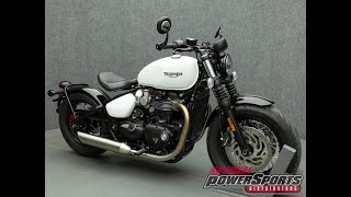 2022 TRIUMPH BONNEVILLE BOBBER  National Powersports Distributors [upl. by Adnicul]