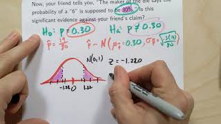 Significance Testing 03 Calculate a Pvalue for a TwoTailed Test [upl. by Riamo]