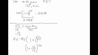 Non Annual Compounding Formula and Calculatormp4 [upl. by Cir]