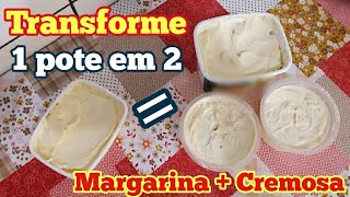 🔥Como fazer MARGARINA 1 pote rende 2  Receita para quem usa INÉDITO [upl. by Earas]