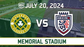 Savannah Clovers FC vs Club De Lyon FC  NISA  Memorial Stadium [upl. by Annoled323]