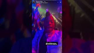 Shamar performing CLOCK DAT at Fendis birthday party ⏰🫖 clockdat bape shamar shamarmcco song [upl. by Ahsemal]