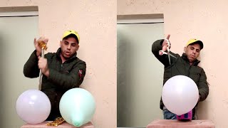 baloonضرب بالونات بالسيف والخنجر هههههههههههههههه [upl. by Ori]