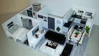 DIY Miniature Modern Dollhouse Apartment 4 [upl. by Anerb]