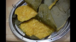 श्रावण स्पेशल  हळदीच्या पानांच्या पातोळ्या  Patolya Recipe In Marathiहळदीचे पातोळे  Patolya [upl. by Atiniuq]