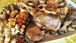 Duck confit stuffed with chicken liver [upl. by Magan]