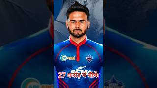 Rishabh Pant reaction on IPL Auction  ऋषभ 27 करोड़ में बीके LSG ll shortvideo [upl. by Bolger]