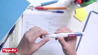 Using correction pen TippEx Shaken Squeeze  2014 video [upl. by Fricke]