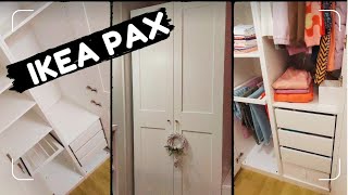 SZAFA IKEA PAX  MONTAŻ I ORGANIZACJA tidyhome ikeapax ikea szafa moje65m2 [upl. by Hesoj]