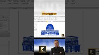 Exporting the Dome of the Rock Model to Revit shorts revit rhino [upl. by Alemahs]