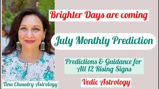 Astrology Predictions for July 2024 for all 12 zodiac signs Vedic astrology [upl. by Rebah]