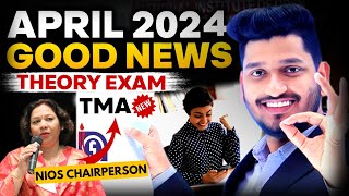 Nios Big Latest Updates April Exam 2024 Theory  PCP Hall TicketTMA NoticePractical ExamPass 100 [upl. by Blodgett298]