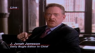 Spider Man 2 2004 J Jonah Jameson Interview quotDeletedquot Scene releasetheraimicut [upl. by Kcirtapnaes]