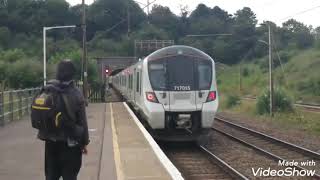 Trains At  Hadley Wood 3821 [upl. by Ardnalac]