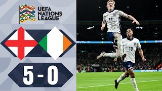 England vs Ireland 50 Highlights Goals  Nations League 2024 [upl. by Yokum]