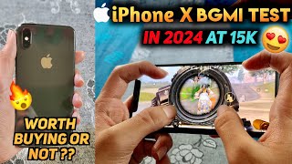 iPhone X Worth for 2024 or not  iPhone X in 2024 ❤️🔥 at 15000rs Bgmi amp Pubg Test  Detailed Review [upl. by Nesyrb]