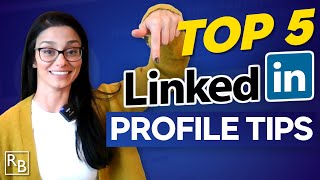 5 MUST KNOW LinkedIn Profile Tips for Job Seekers [upl. by Eelaras]