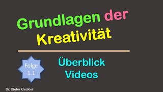 Videoverzeichnis zu Grundlagen der Kreativität [upl. by Teryl]