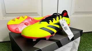 Adidas Predator Pro FGAG Boots Review  On Feet amp Unboxing ASMR Video 4K  Adidas Citrus Pack 🍊 [upl. by Wilbert]