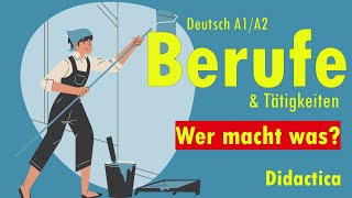 Berufe Wer macht was Deutsch A1A2 [upl. by Aeli]