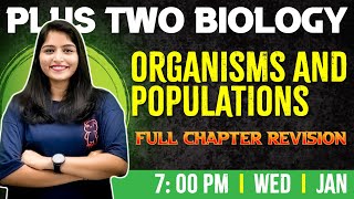 Plus Two Biology  Organisms and Populations  Chapter 10  Full Chapter  Exam Winner Plus Two [upl. by Rubie]