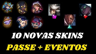 Riot revela Novo Passe  10 Novas Skins no League of Legends [upl. by Melva468]