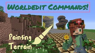 How to Color Terrain with Worldedit  Easy Commands [upl. by Tera]