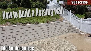 How to Build a Retaining Wall  DIY [upl. by Laidlaw]