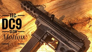 Intratec TecDC9 9mm pistol slow motion [upl. by Daahsar]