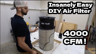 The EASIEST DIY Air Filter of All Time  Build Your Own Air Filter  Woodworking Filtration System [upl. by Seraphim]