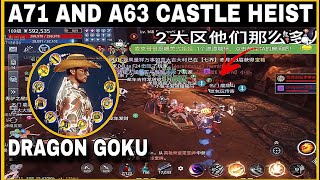 Mir4dragon goku alliance vs lil BAOZI family  A71 and A63 BICHEON castle heist  ff vs hof [upl. by Areehs]