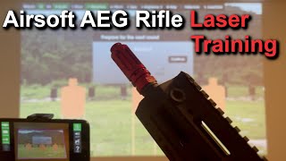 Airsoft AEG Rifle Laser Training with DryFireOnlinecom [upl. by Shadow]