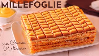 MILLEFOGLIE CLASSICA con Crema Pasticcera e Pasta Sfoglia di Lorenzo [upl. by Vieva727]