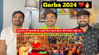 First Navratri Special Garba 2024 Live  Ahmedabad Navratri  Navratri Dance  PAK REACTION [upl. by Annyahs]