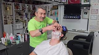 ULTIMATE ASMR BARBERSHOP EXPERIENCE HAIR ampBEARD CUTTING HEAD MASSAGE SODA HAIR WASHampCARE 30 MINS [upl. by Alyac]