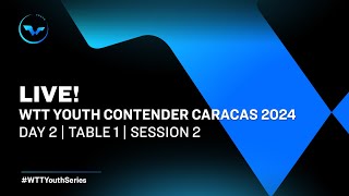 LIVE  T1  Day 2  WTT Youth Contender Caracas 2024  Session 2 [upl. by Nevile]