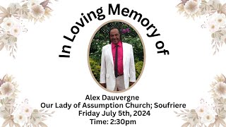 Memorial Service for Alexander Dauvergne [upl. by Gypsie]