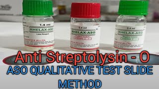 ASO  Anti Streptolysin O  Qualitative test By Slide Method ASO Test करना सीखें [upl. by Lehcin]