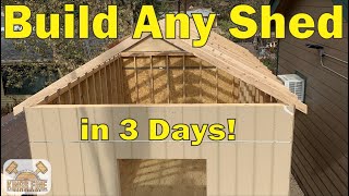 99  DIY Shed  Complete Instructions  Best Tutorial There Is [upl. by Filippo]