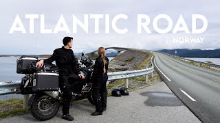 Norway Atlantic Road By Motorcycle  We Ride Over Storseisundet Bridge [upl. by Bev]